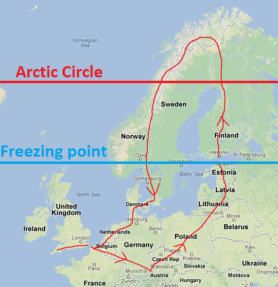Icy 90 arctic circle c90 winter trip
